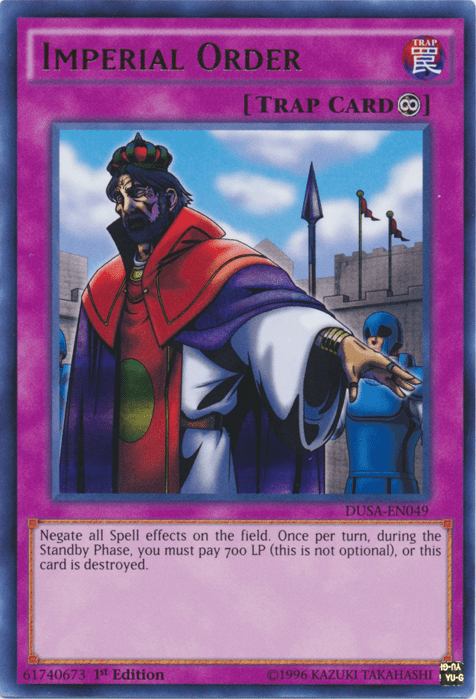 Imperial Order, the best gate in Yugioh