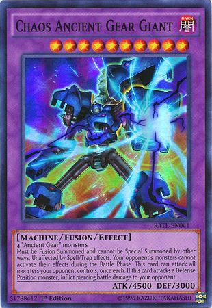 Chaos Ancient Gear Giant, one of the best Fusion Monsters in Yugioh